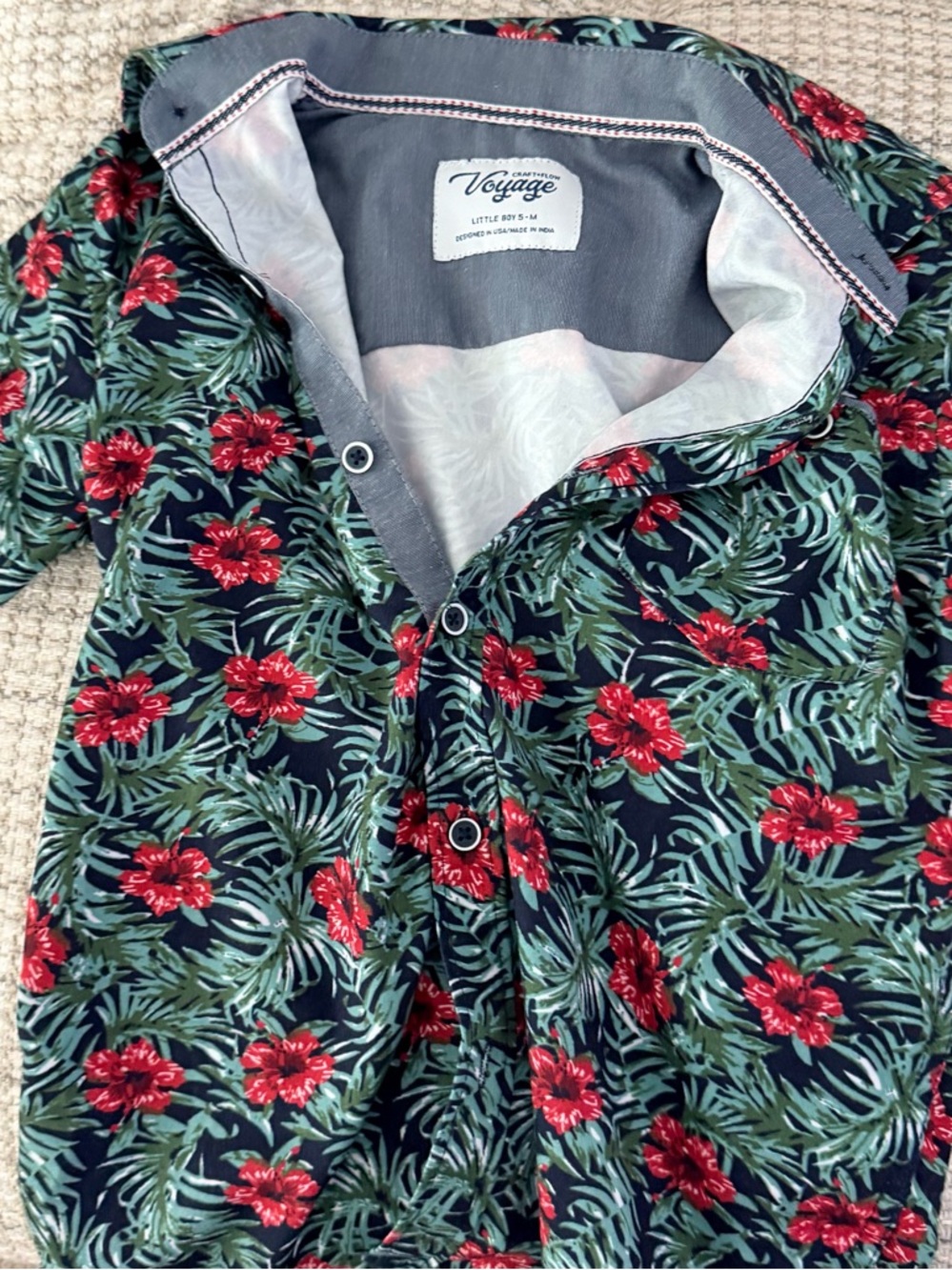 Craft + Flow 🌺 Hibiscus Tropical Button Down